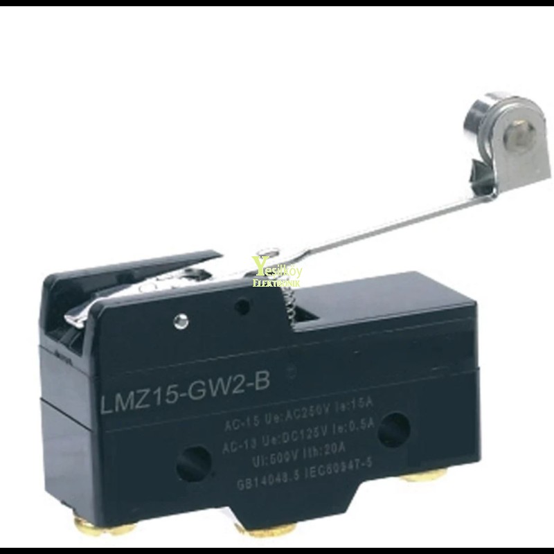 LMZ15-GW2-B Lmz Serisi Limit Switch 5cm En Makaralı ve Uzun