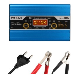 Powermaster 12 Volt 20 Amper Akü Şarj Cihazı 20a 12v Motorsiklet Otomobil