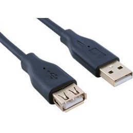 24k USB 2.0 1.8metre Erkek Dişi Siyah Kalın Kablo Presli Ekstra Kaliteli