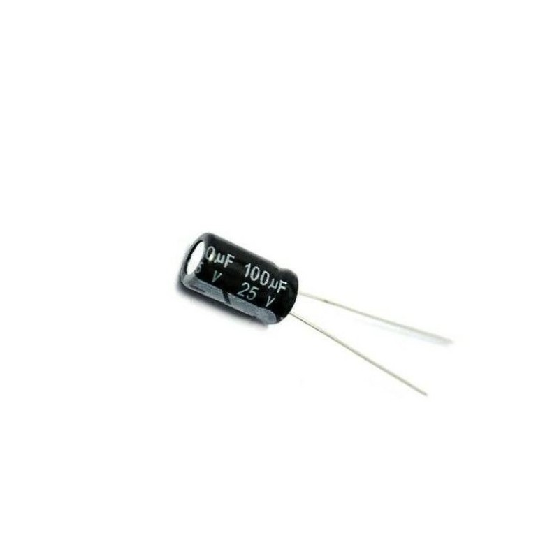 100mf 25v Kondansatör 100mikrofarad 25volt Elektrolitik Alüminyum 100uf