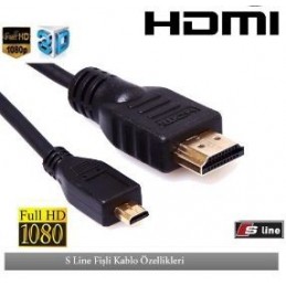 Sline Raspberry Pi4 Hdmi Kablo 1.5metre 