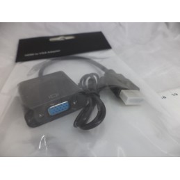 Sline HDMI erkek Vga dİşi Çevirici Sesli