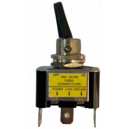 12Volt DC 30A Mandallı Toggle Switch ON-OFF Mandaldan Üstten Işıklı