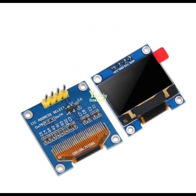 OLED 4Pin 1.3 i2c LCD Beyaz